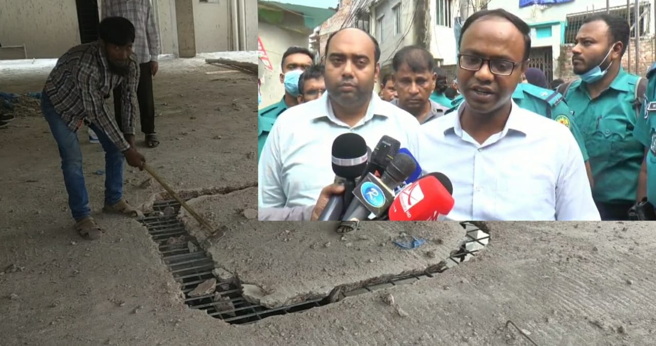 উত্তরায় অনুমোদনহীন বহুতল ভবন গুড়িয়ে দিলো রাজুউক